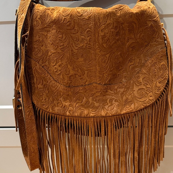 Sundance Suede Fringe Shoulder Bag - Picture 2 of 6